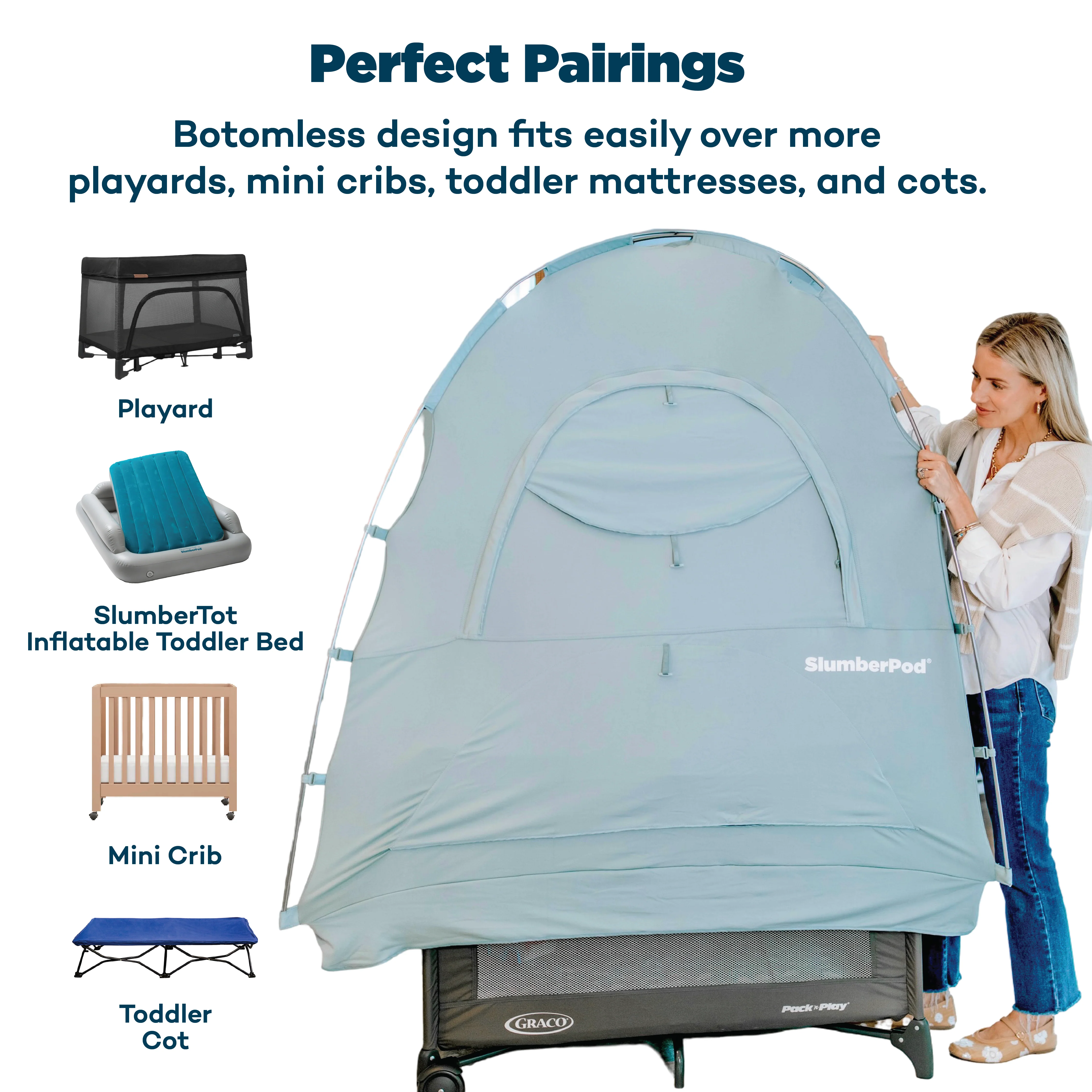 Slumberpod with Fan (Limited Edition Slate Blue) - Image 4