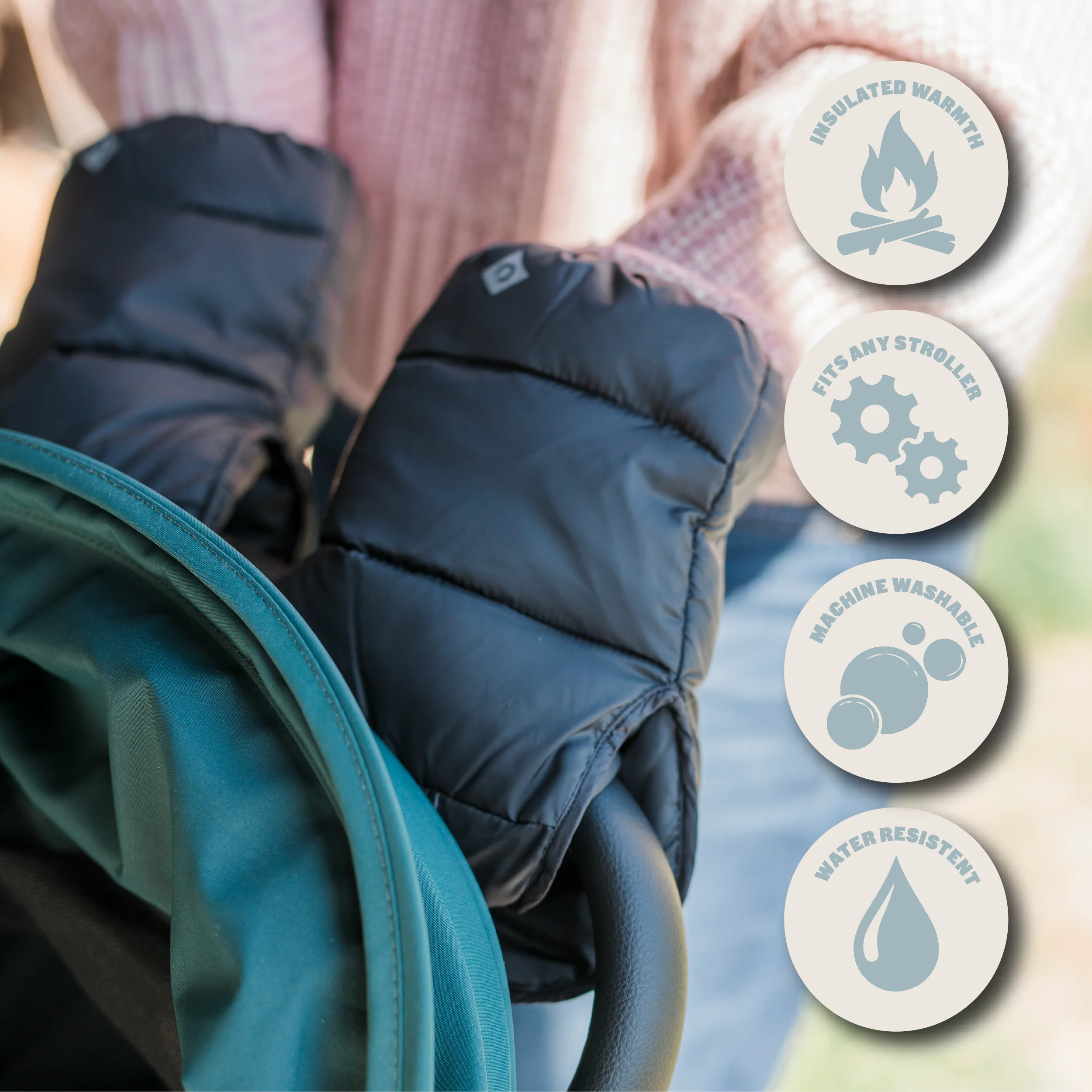 The Cozy Mittens, Cool Grey - Image 3