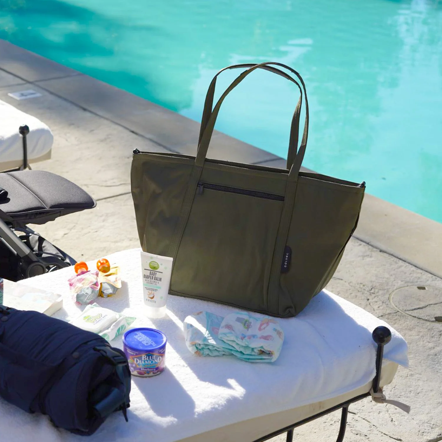 The Diaper Tote, Black - Image 8